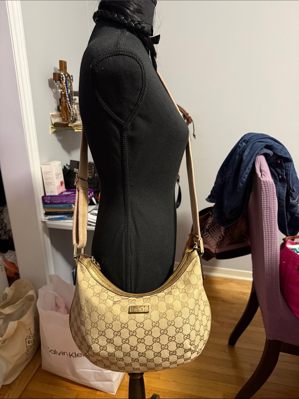 Authentic Gucci Crossbody Monogram Bag